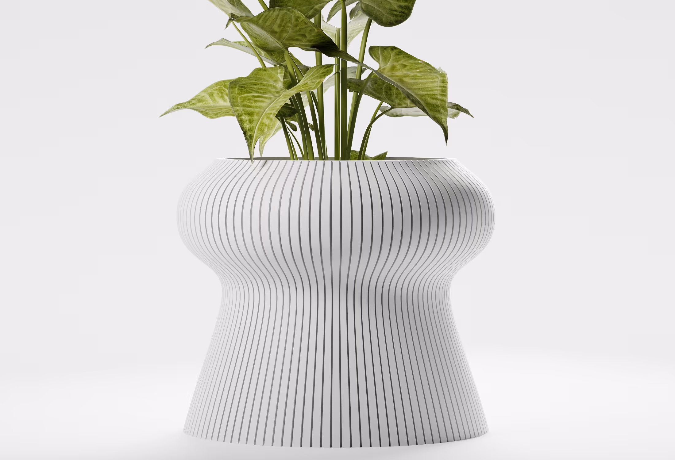 Orenda planter in White, Balanced size