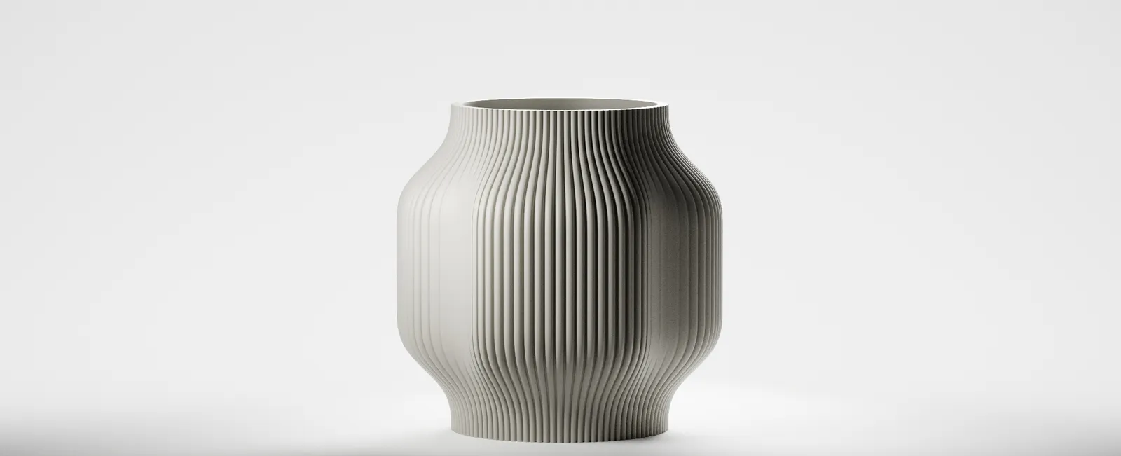 Sirimiri planter in Khaki, Balanced size, Flow design