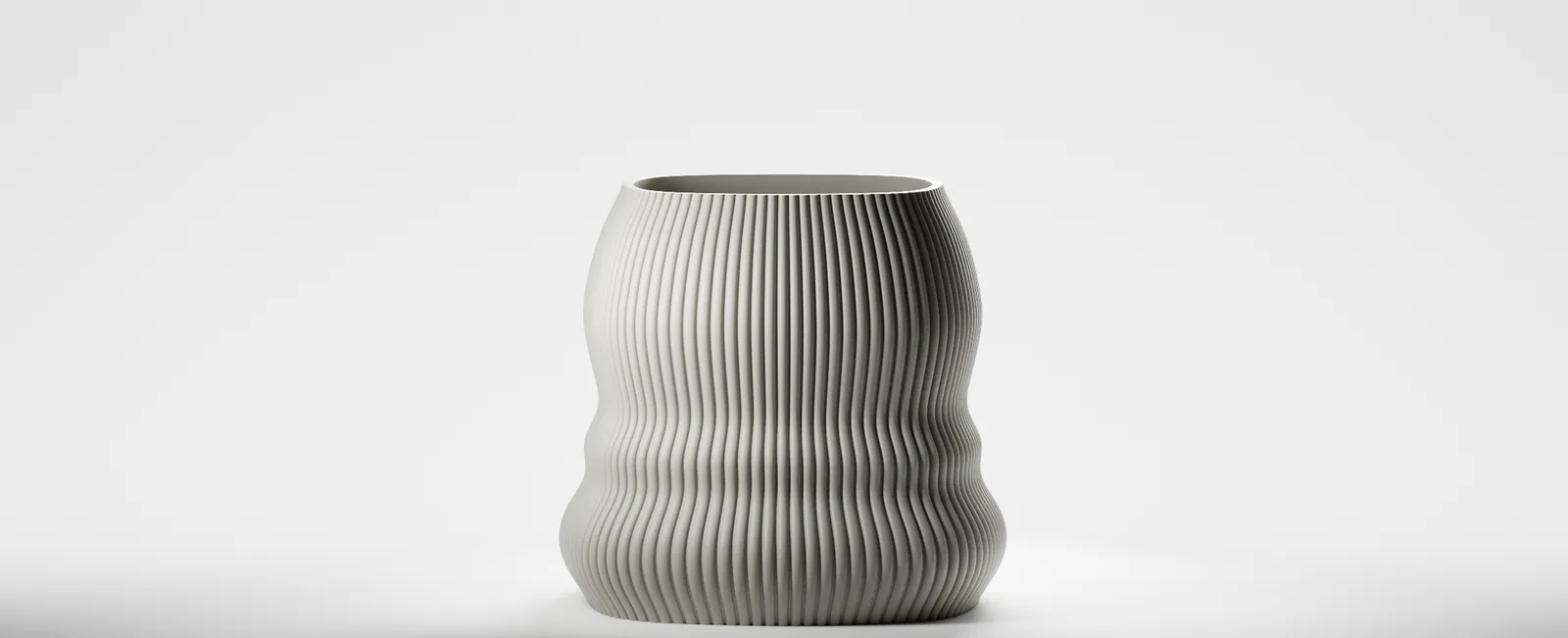 Taarradhin planter in Khaki, Balanced size, Flow design